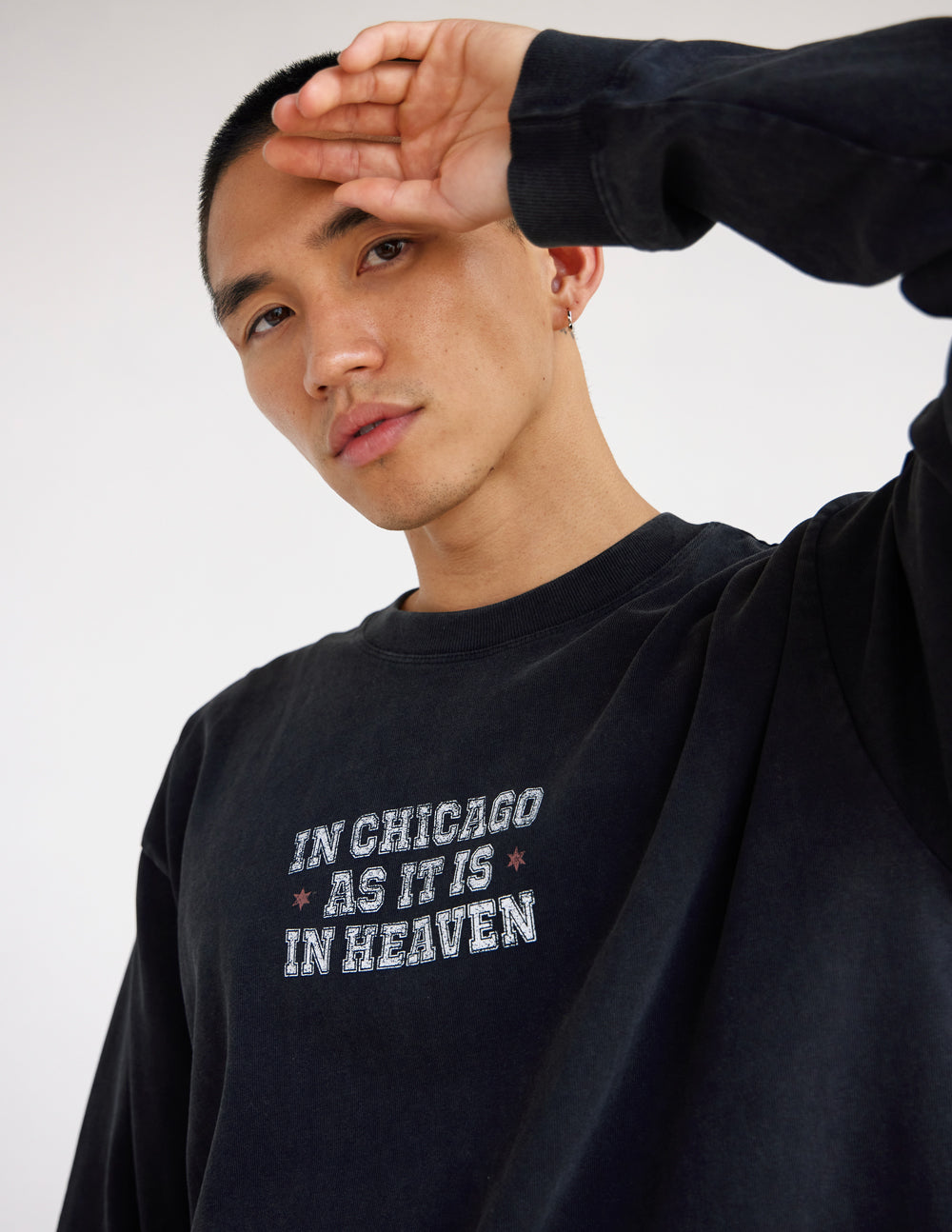 In Chicago as It Is in Heaven Long Sleeve Heavyweight Tee