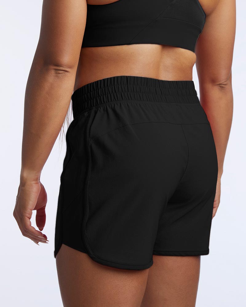 Indie Women's Athletic Training Shorts with Elastic Waistband - Image 2