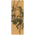 Minimalist solid green and cork Unity Pro yoga mat for high-performance fitness