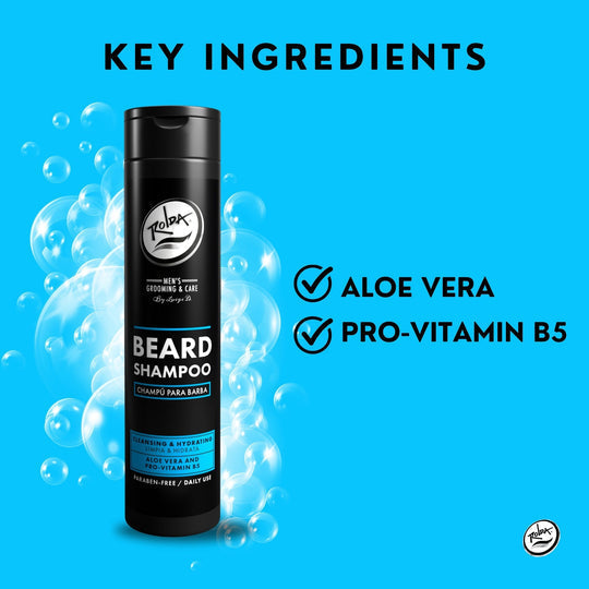 Beard Shampoo & Conditioner Kit for Daily Grooming & Hydration