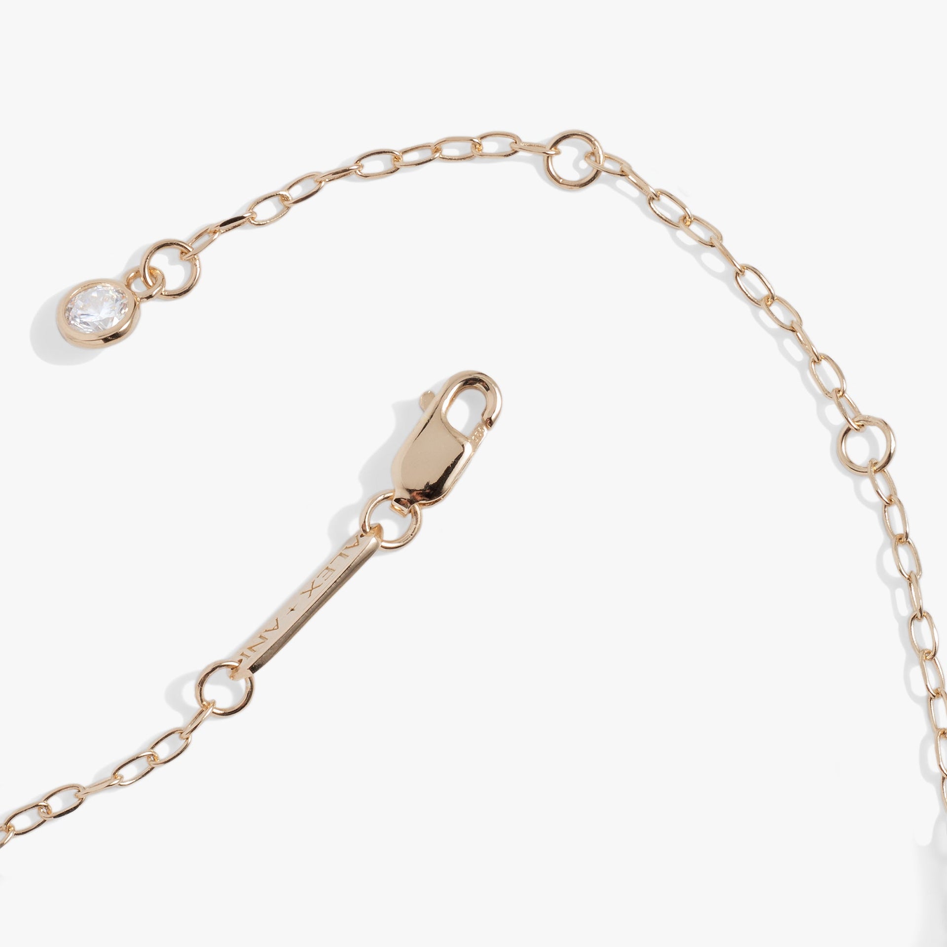 Initial C Sideways Pendant Necklace in Sterling Silver or Gold