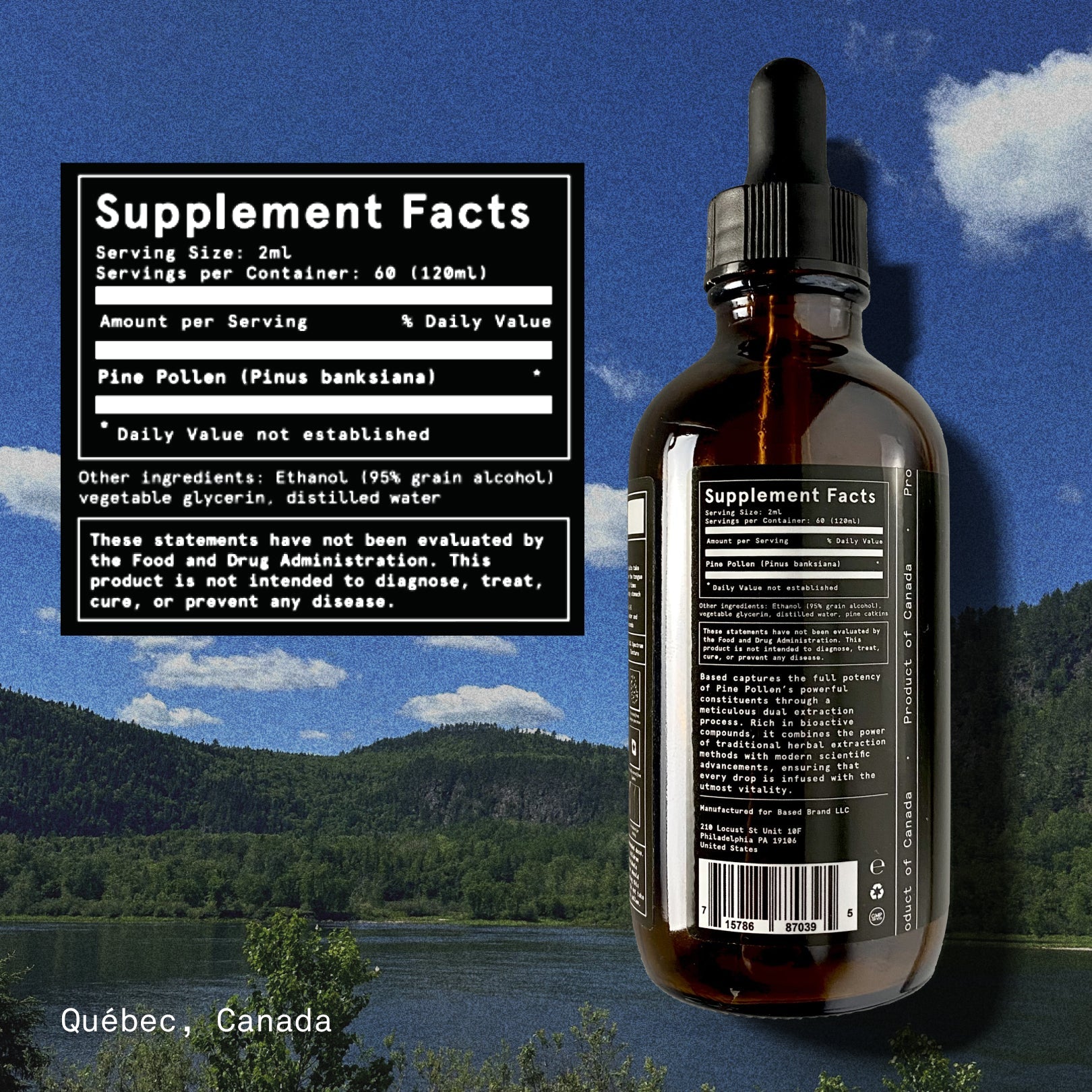 Wild Harvested Canadian Pine Pollen Liquid Extract 120ml - Image 9