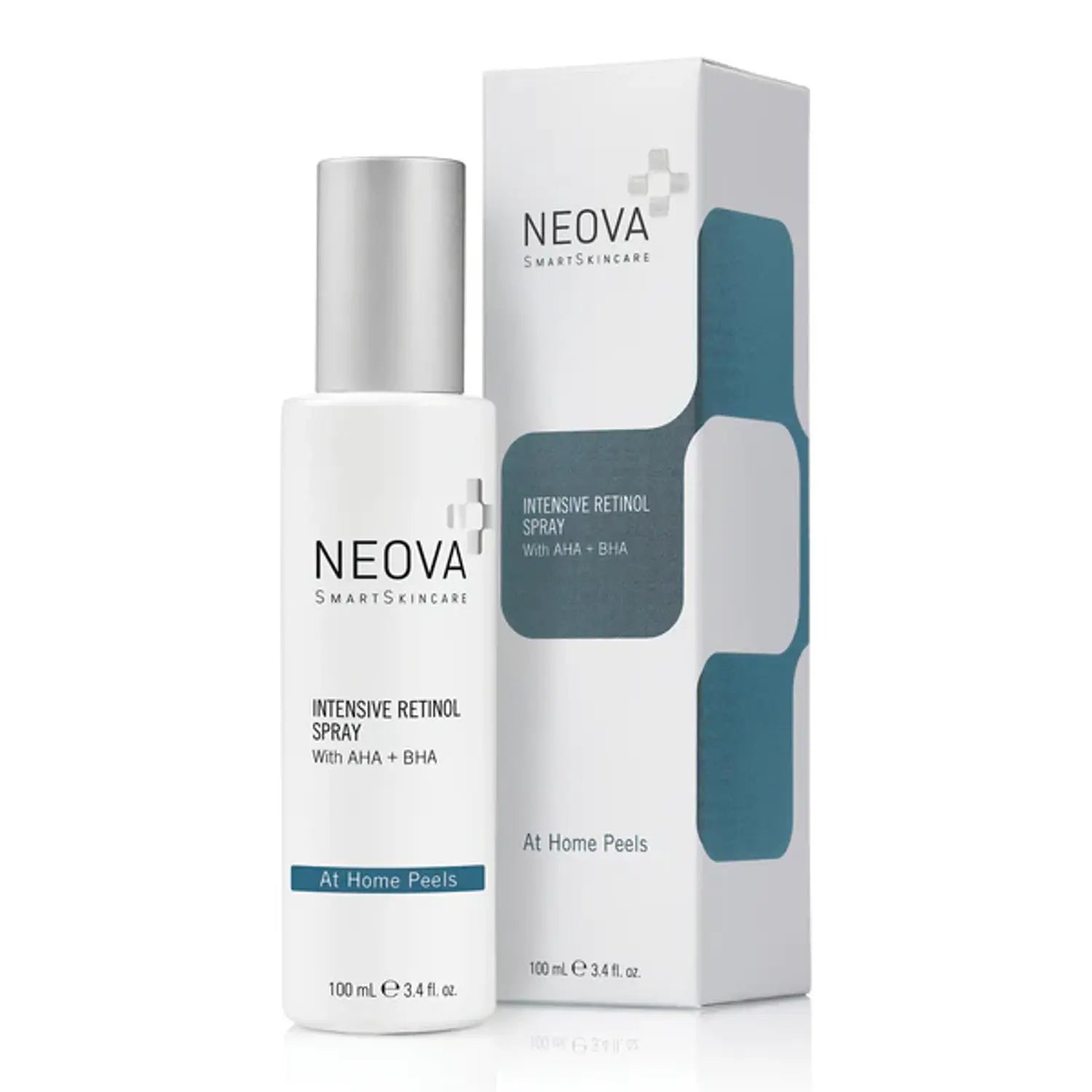 Neova Intensive Retinol Spray with AHA and BHA in a 3.4 oz bottle.