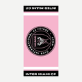 Inter Miami CF Soccer Team Beach Towel Pink and Black