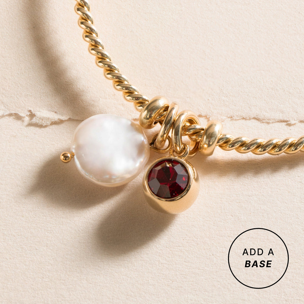 January Birthstone Interchangeable Charm for Jewelry