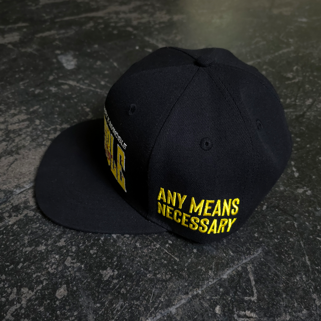 Invincible Splatter Snapback Hat in Black - Image 5