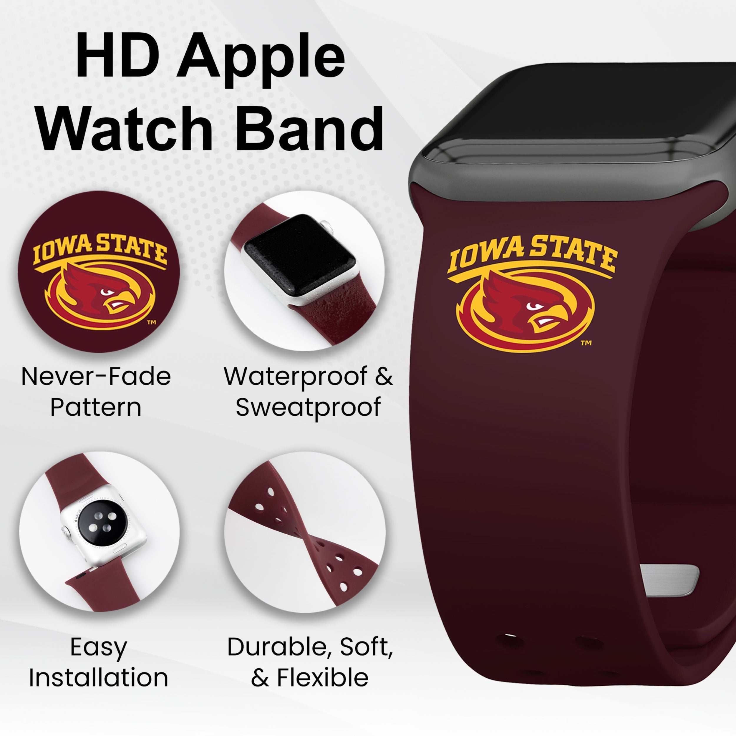 Iowa State Cyclones Apple Watch Band - Officially Licensed