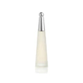 Issey Miyake L'Eau d'Issey 1.6 fl oz spray bottle in clear glass with a brushed metallic silver cap.