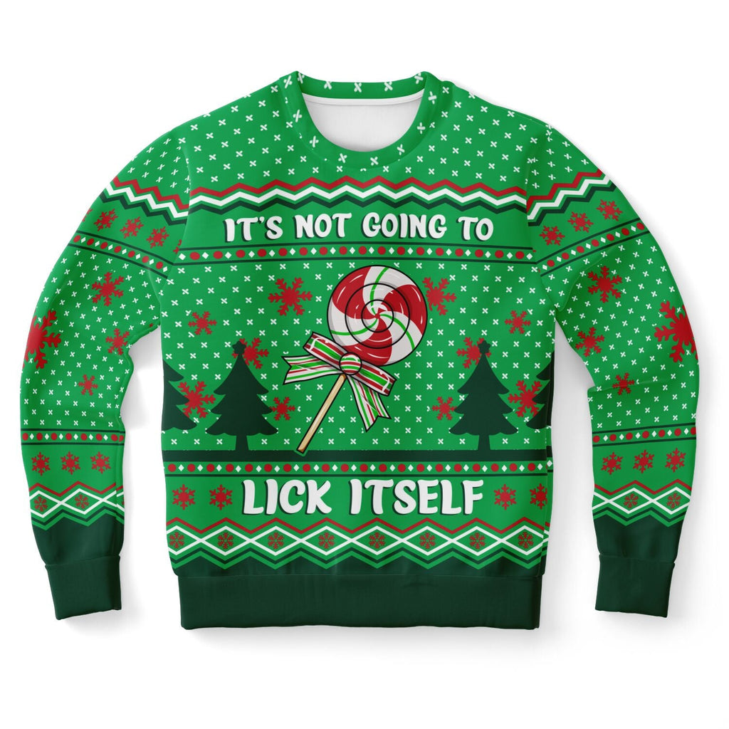 It's Not Going to Lick Itself Christmas Sweatshirt