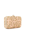 Peach embellished potli clutch for women, ethnic festive style