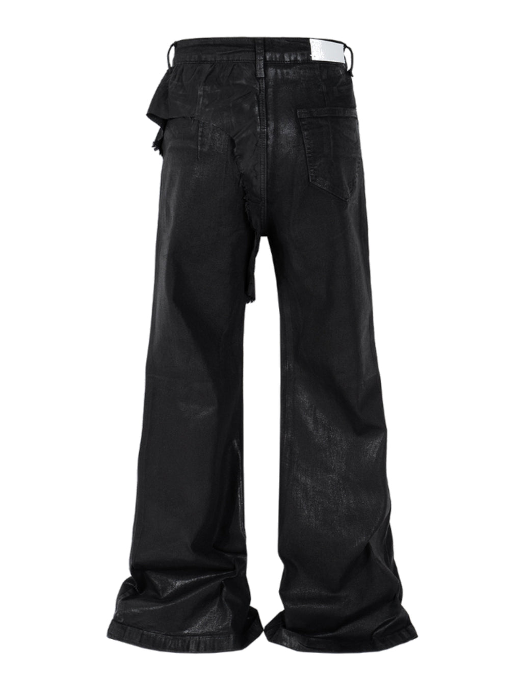 Wideboy Patchwork Waxed Denim Jeans in Black - Image 3