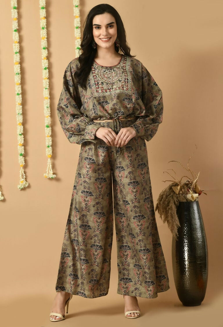 D.Green Maslin Kurta Set - Elegant 2-Piece Ethnic Wear