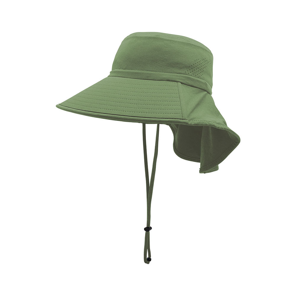 Wide Brim Sun Hat with Neck Flap and UPF 50 Protection - Image 3