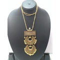 A delicate and elegant gold pendant necklace for women, showcasing a minimalist design.