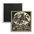 Black and tan Jersey Devil Beast of the Pines fridge magnet.