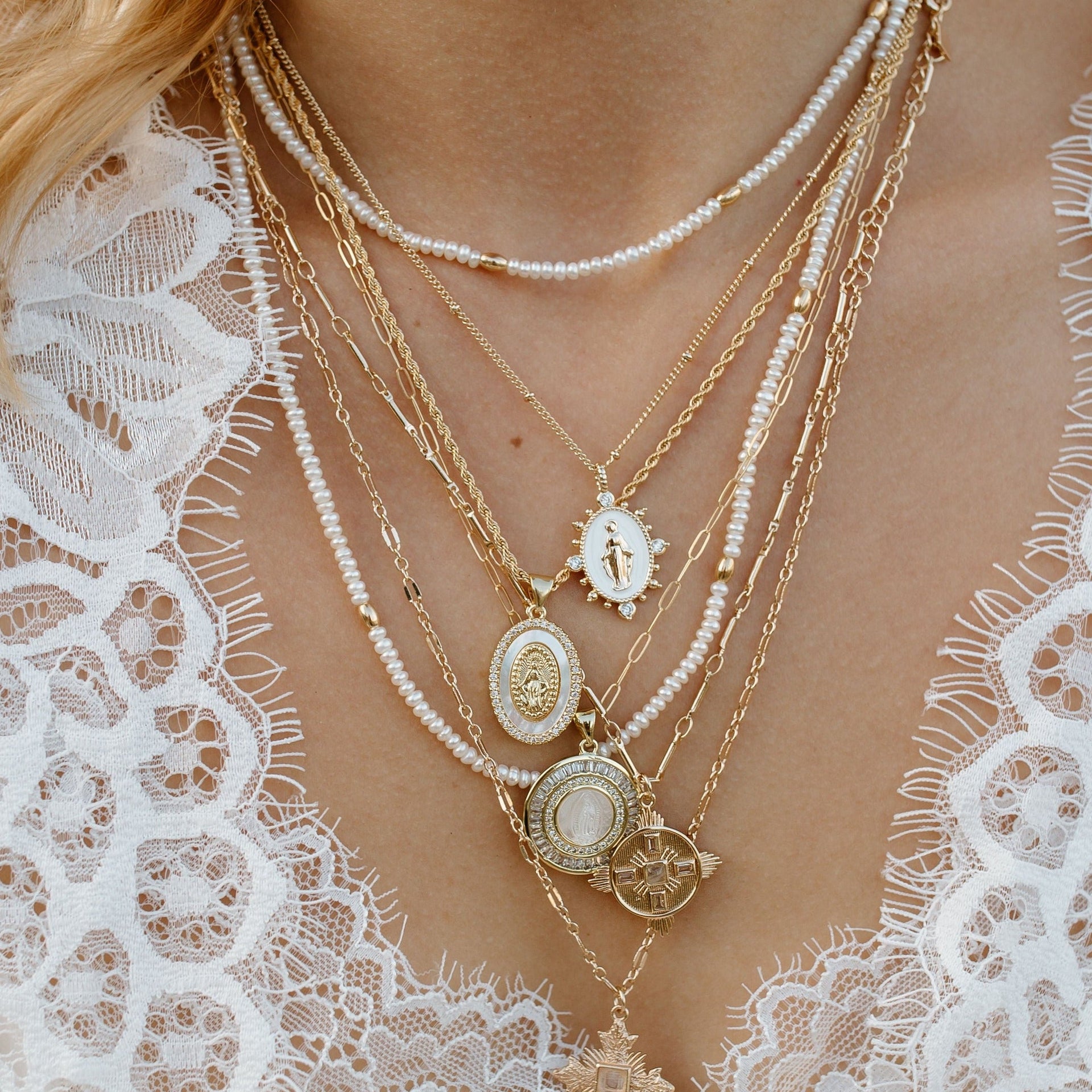 Holy Mother Mary Necklace