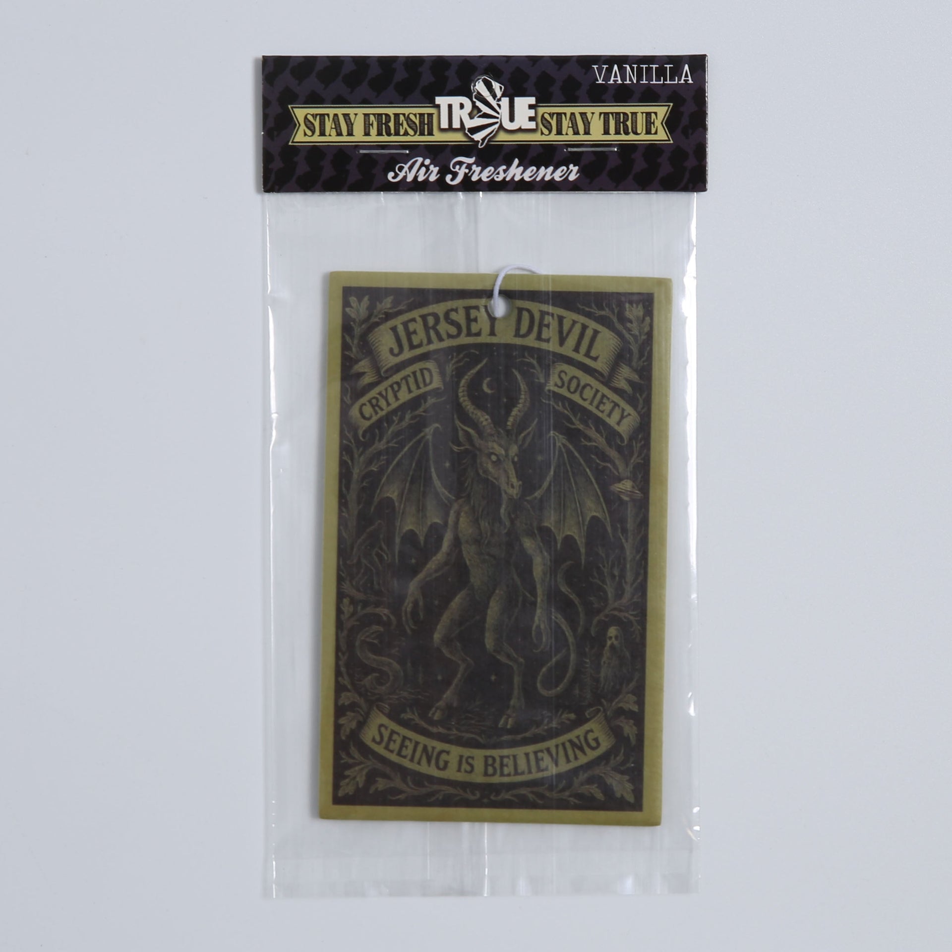 Jersey Devil Cryptid Society Air Freshener - Gothic Vanilla Decor