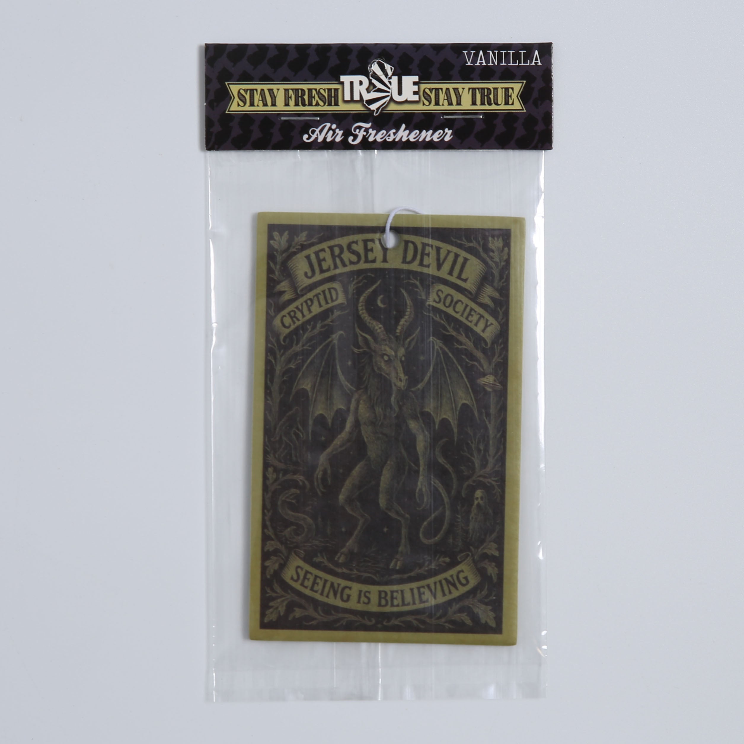 Jersey Devil Cryptid Society Air Freshener - Gothic Vanilla Decor