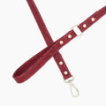 Ruby Red Cork Leather Leash