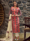 Jyoti Fashion Women's Coral Pure Cotton Digital Printed Salwar Suit Set
