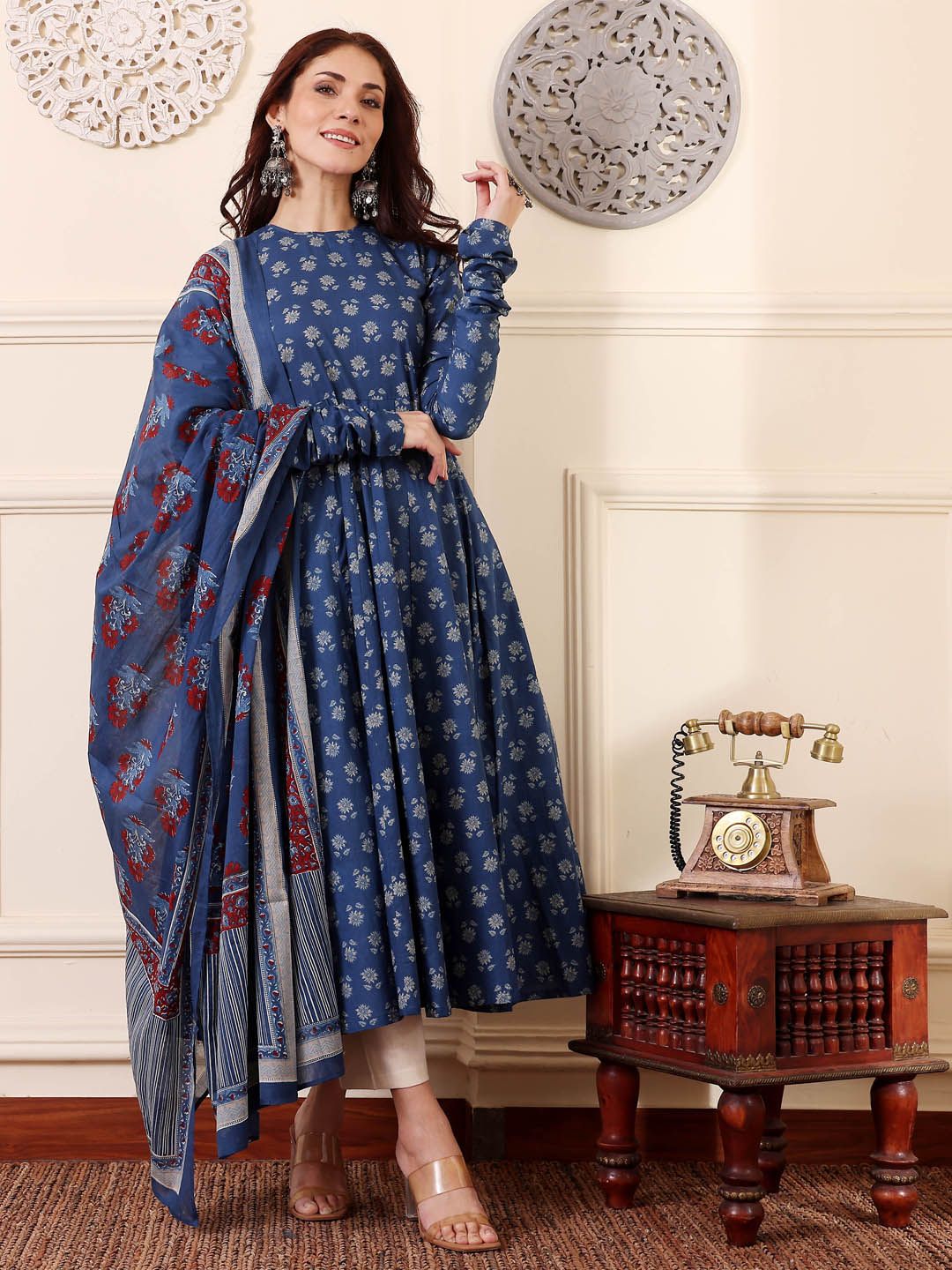 Jyoti Fashion Morpich Rayon Printed Designer Kurta Set With Dupatta