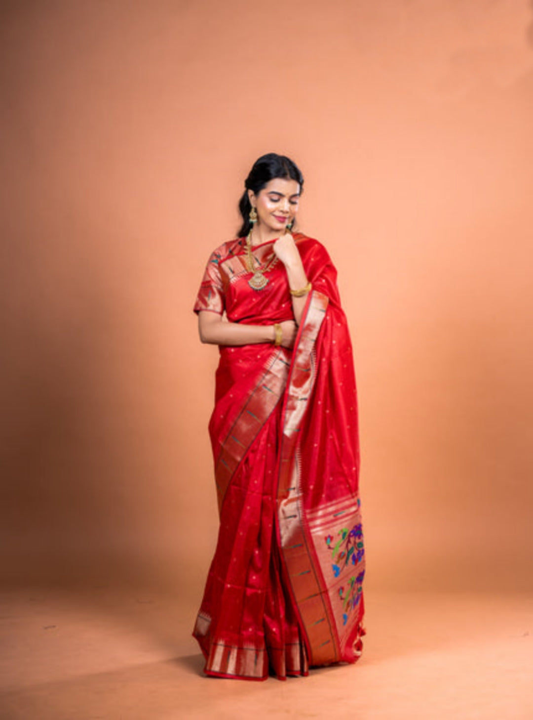 Maroon Soft Khadi Raw Silk Saree with Zari Jhalar