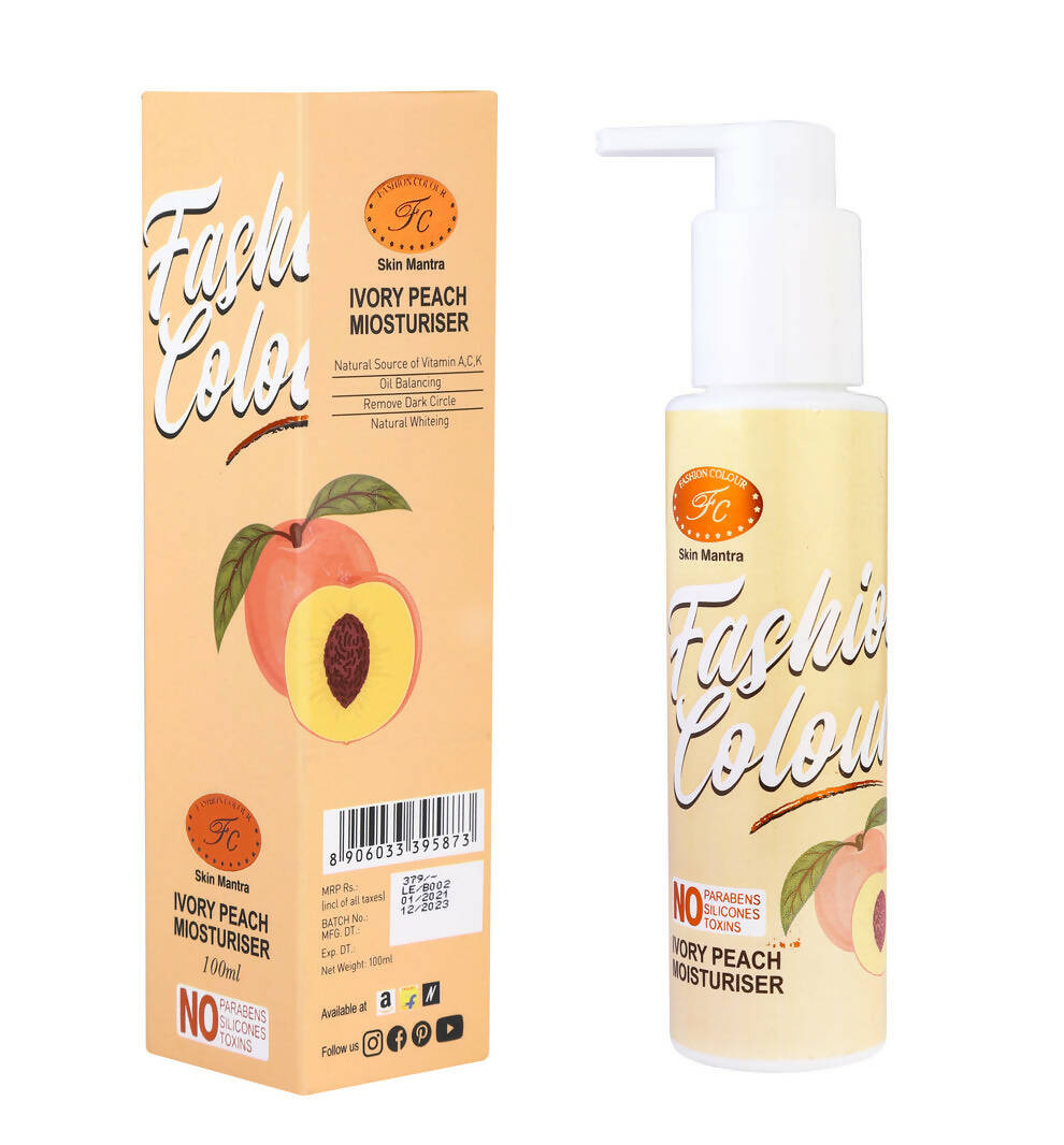 Ivory Peach Moisturizer with Vitamin C for Glowing Hydrated Skin