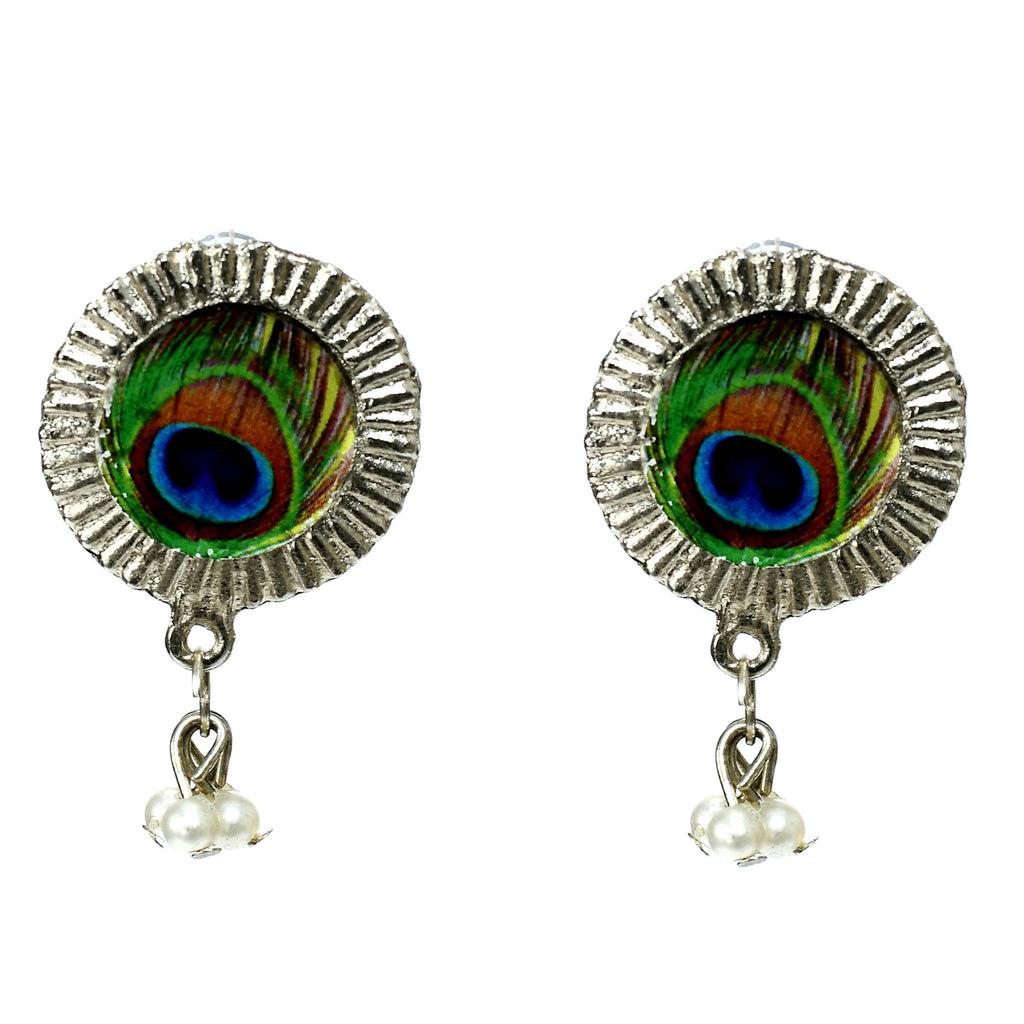 Oxidised Silver-Plated Brass Long Necklace for Women