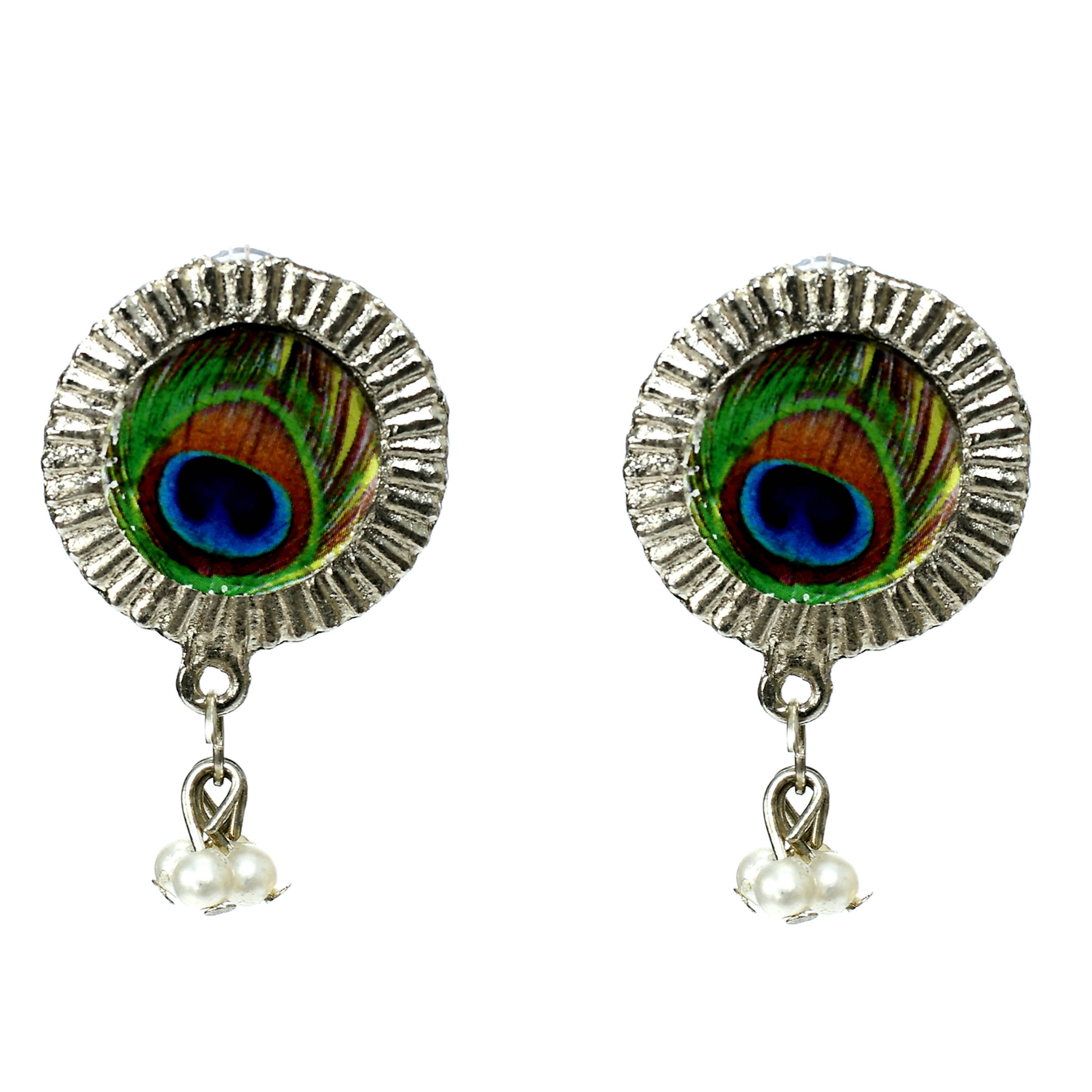 Oxidised Silver-Plated Brass Long Necklace for Women