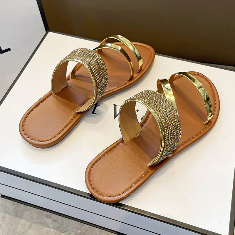 Women's Summer Fashion Flat Slippers and Beach Sandals