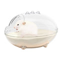 TOKAYIFE Hamster Sand Bath Pet Bath Hamster Toilet Sand Bathroom Container Small Animal Sauna Sandpit for Syrian Dwarf Hamster Gerbil Rat Chipmunk (S 5.3 * 3.8 * 3.3 inch)
