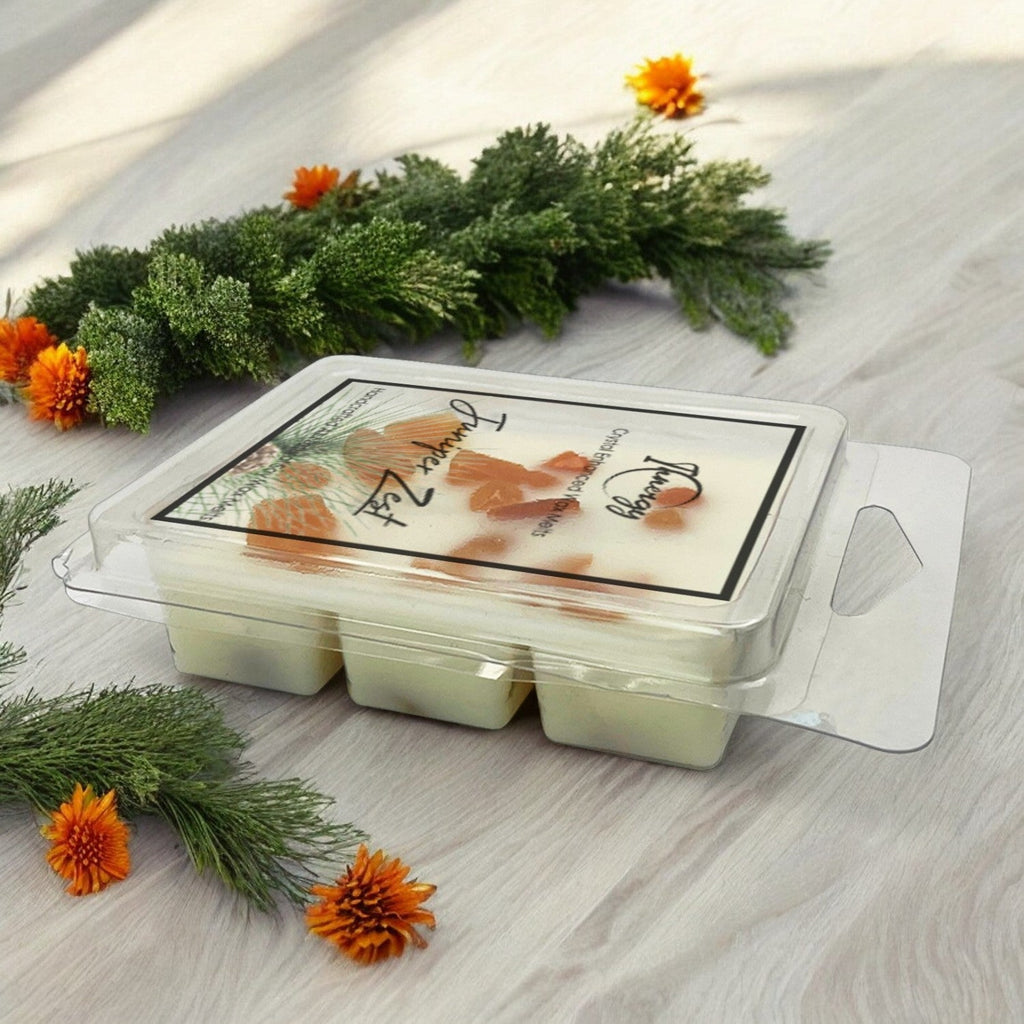 Juniper Zest Crystal-Enhanced Premium Coconut-Soy Wax Melts