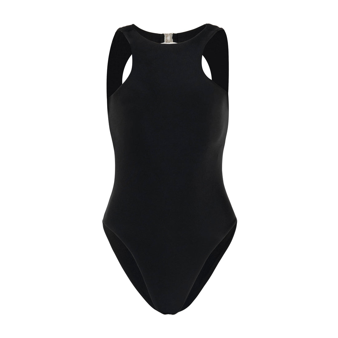 The Jupiter Open-back Recycled One-piece Swimsuit in Black
