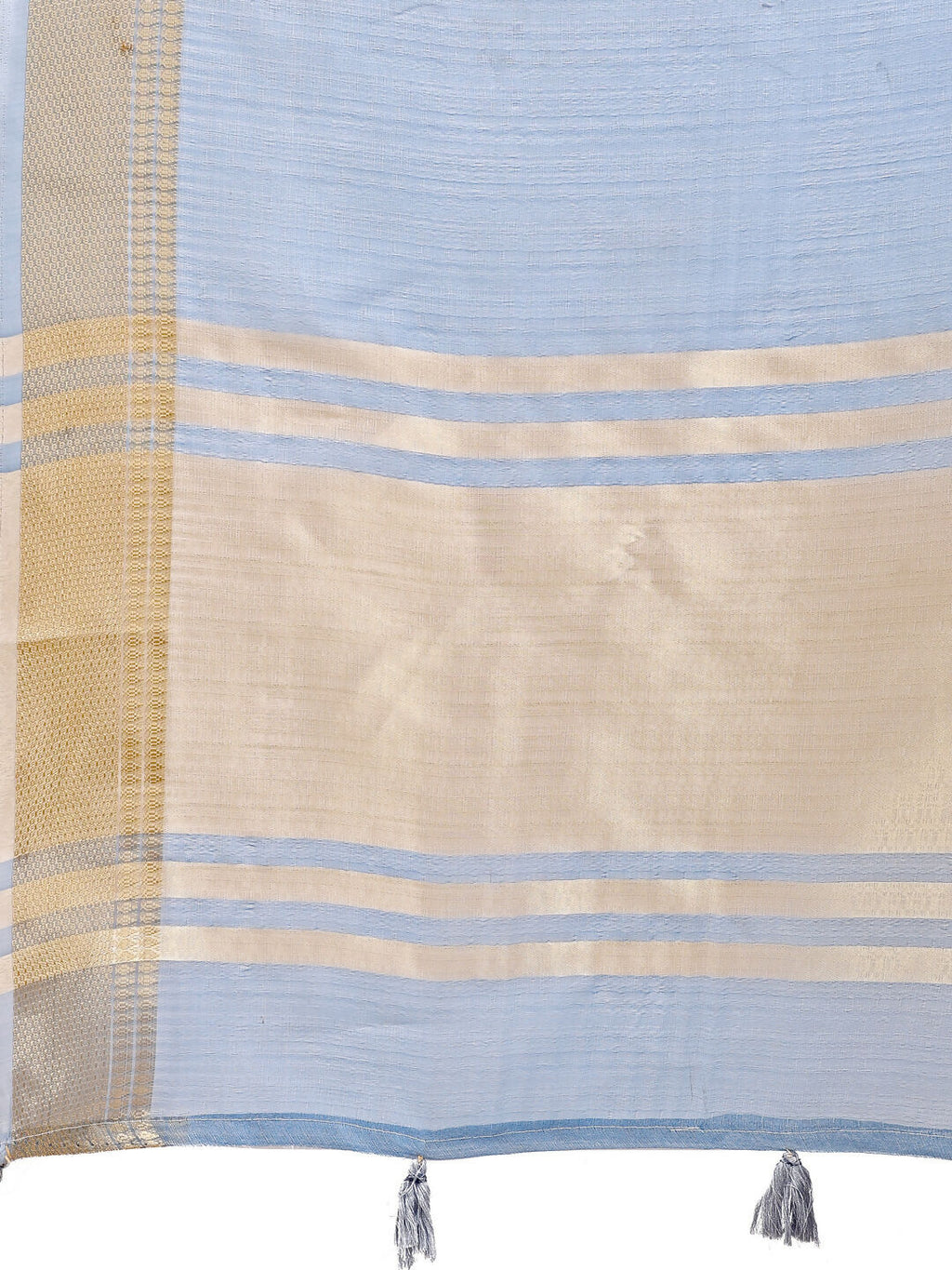 Sky Blue Organza Saree with Matching Blouse