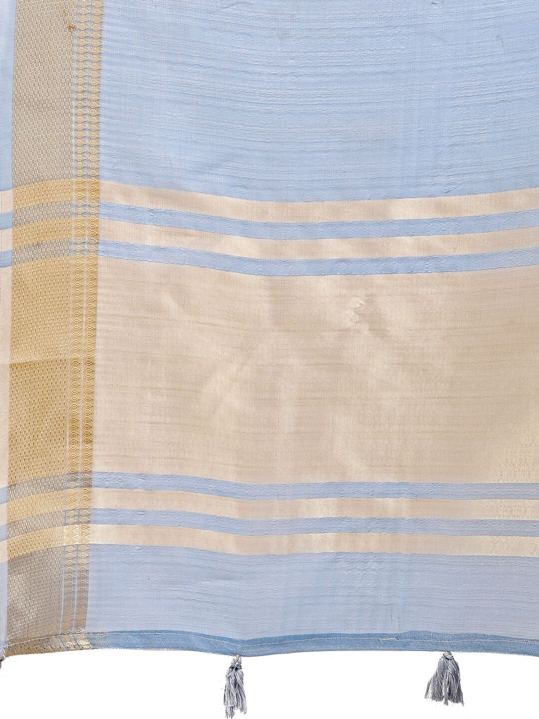 Sky Blue Organza Saree with Matching Blouse
