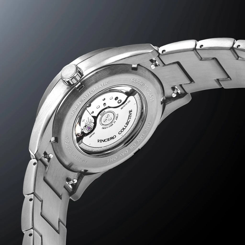 Quantum Auto Automatic Dive Watch in Snow Leopard Finish