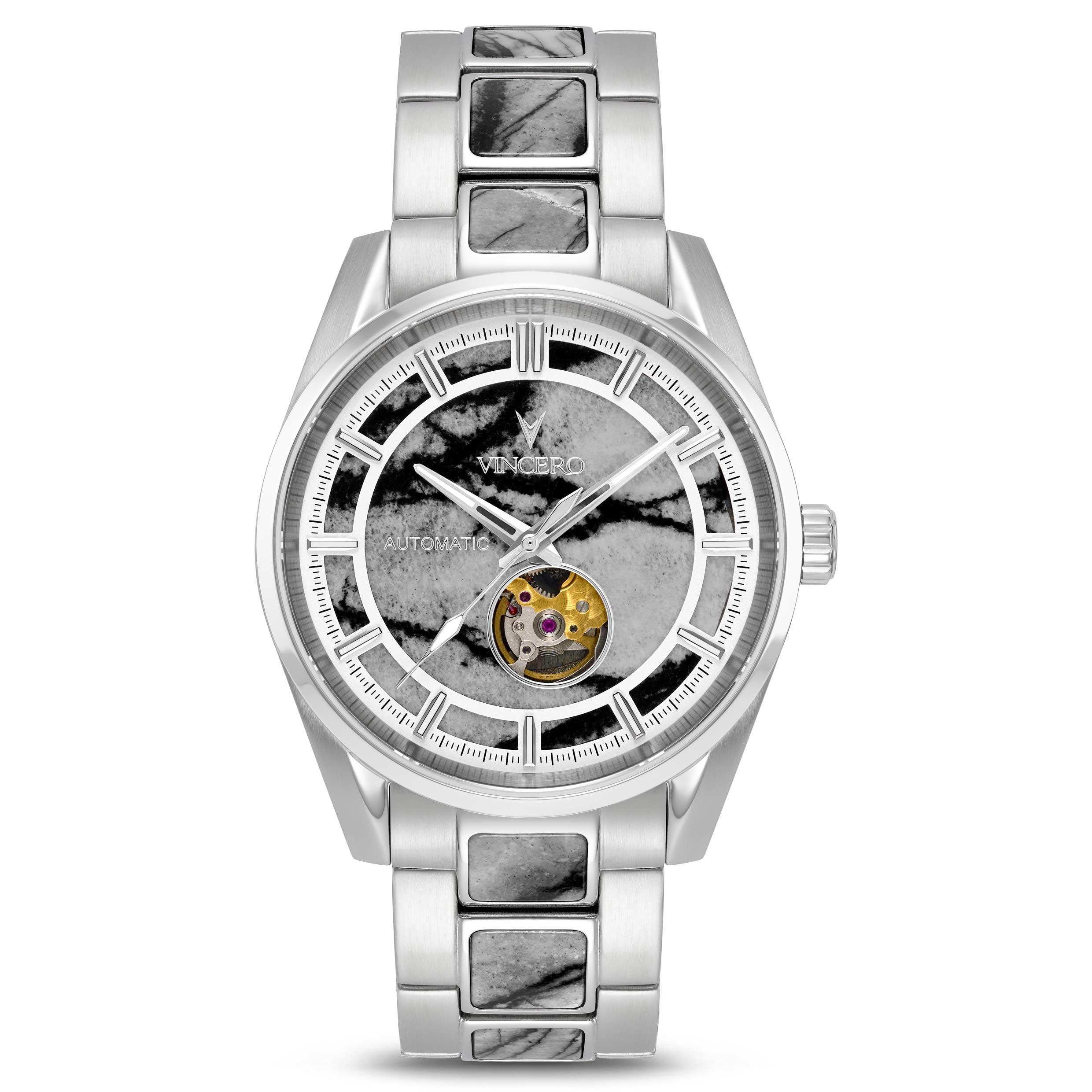 The Quantum Auto watch in Snow Leopard finish, professional automatic dive watch