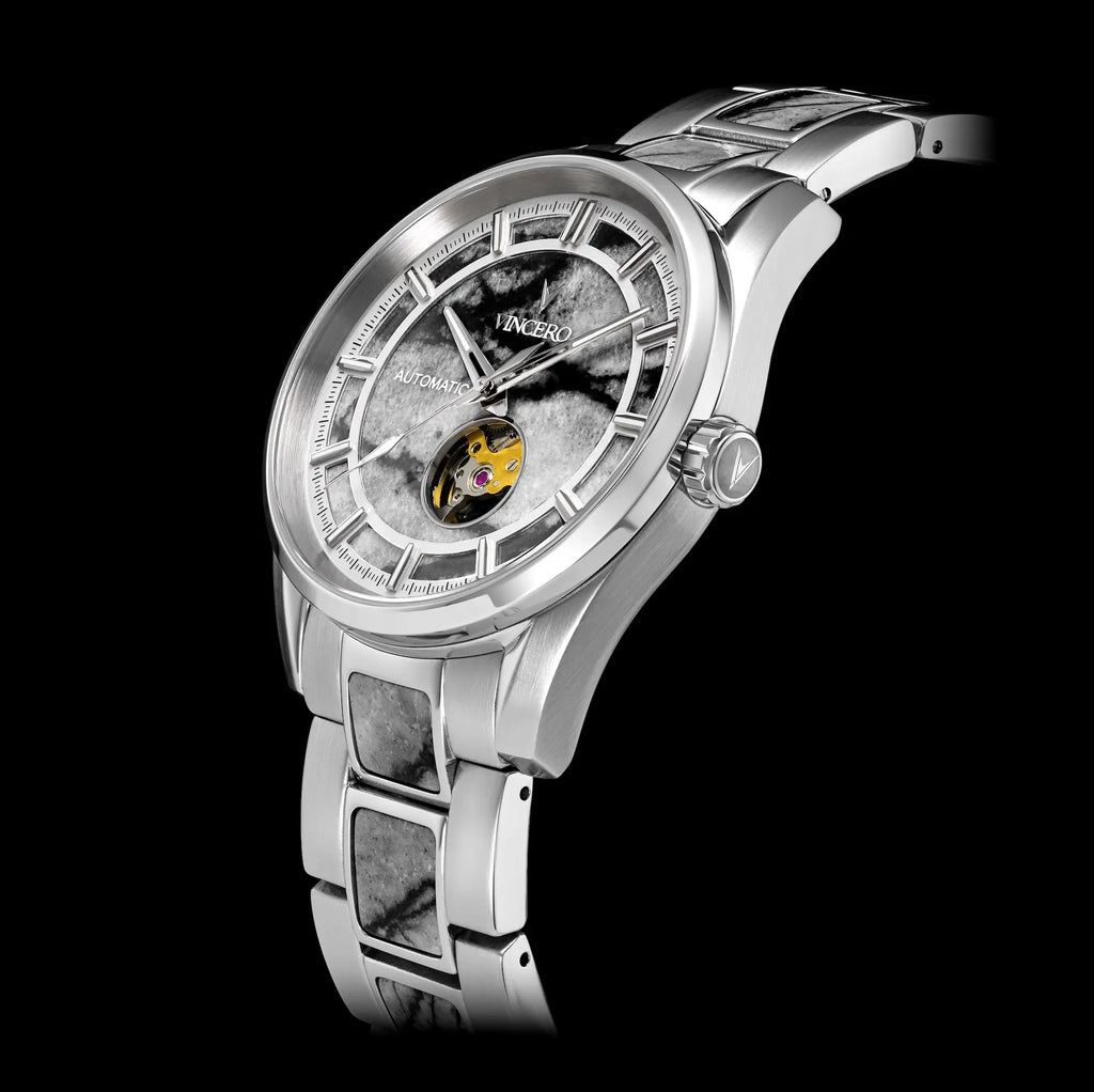 Quantum Auto Automatic Dive Watch in Snow Leopard Finish