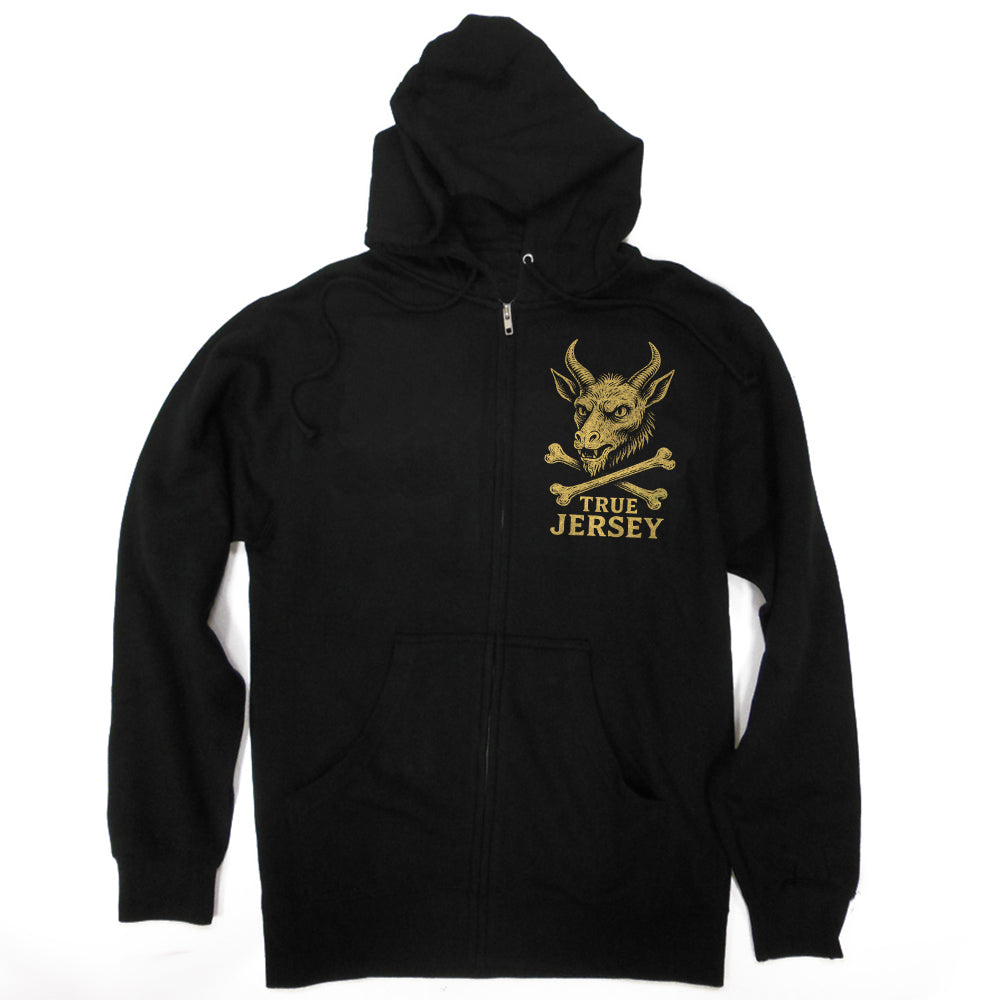 Jersey Devil Beast of the Pines Zip Up Hoodie Cryptid Graphic