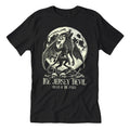 Jersey Devil Beast of the Pines graphic t-shirt featuring a winged cryptid illustration in the woods.