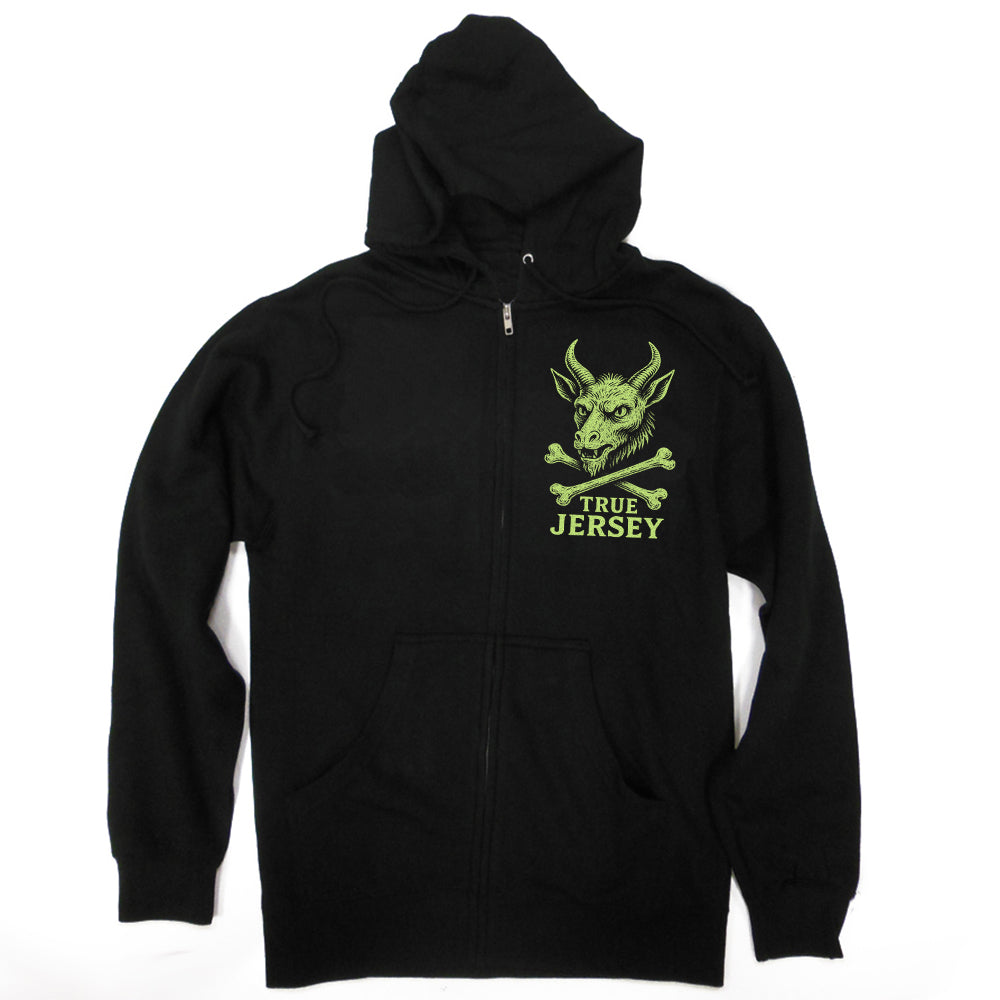 Jersey Devil Cryptid Society Zip Up Hoodie Graphic Outerwear