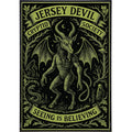 Jersey Devil Cryptid Society wall art poster print, 11 by 17 inches