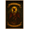 Jersey Devil Patron Saint of New Jersey vinyl sticker featuring cryptid folklore design
