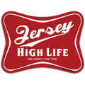 Jersey High Life flexible magnet, 4 by 3 inch rectangular state magnet for cars or refrigerators.