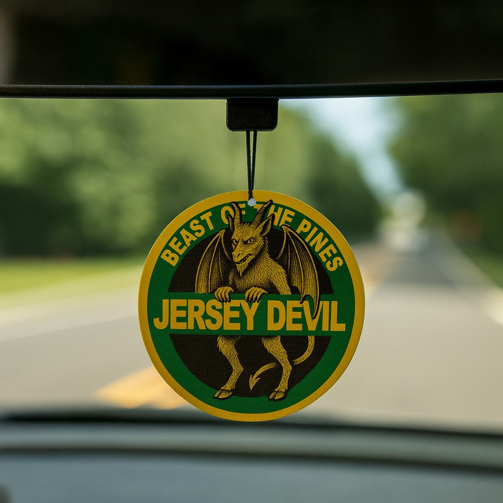 Jersey Devil Folklore Highway Sign Air Freshener - Vanilla