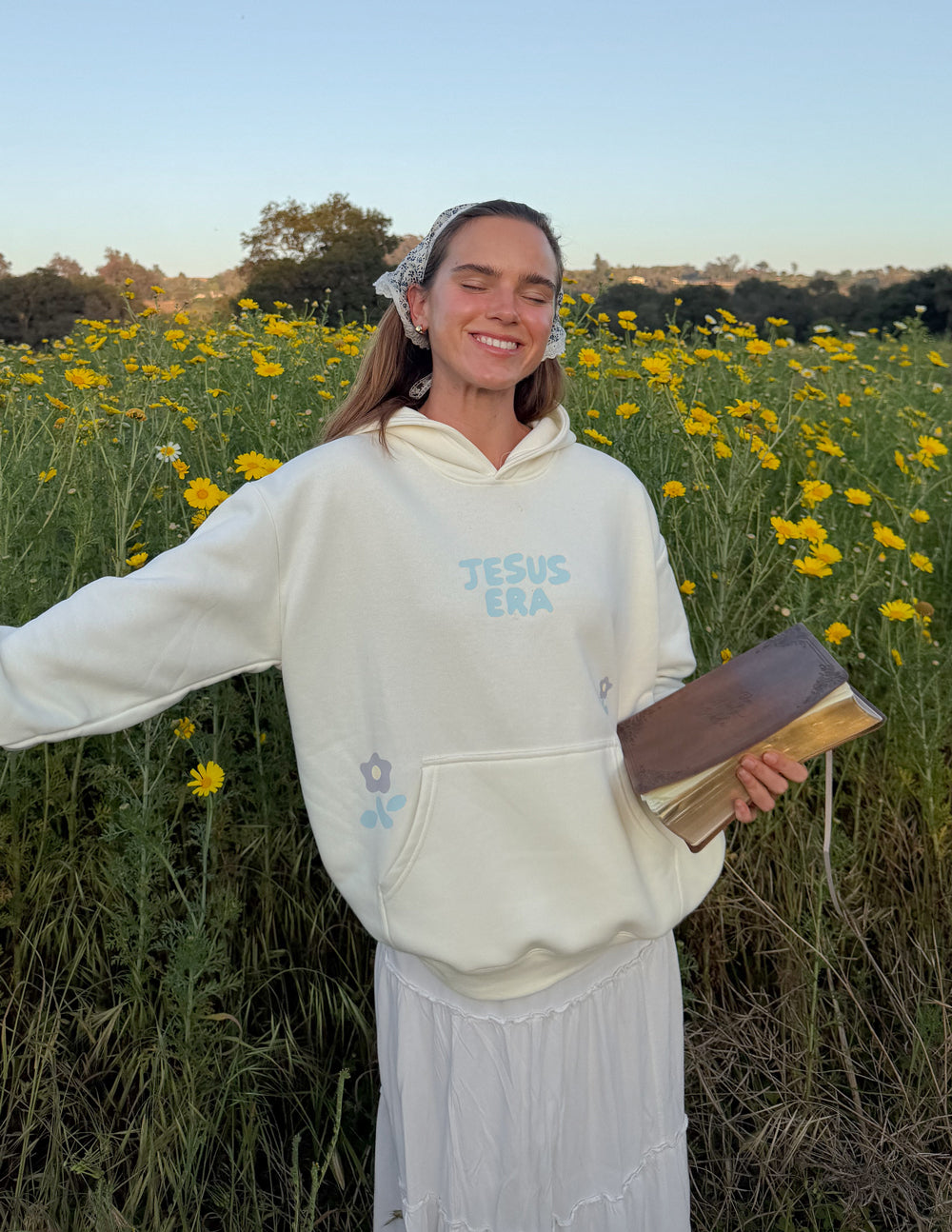 Jesus Era Unisex Hoodie - Casual Cotton Streetwear Pullover