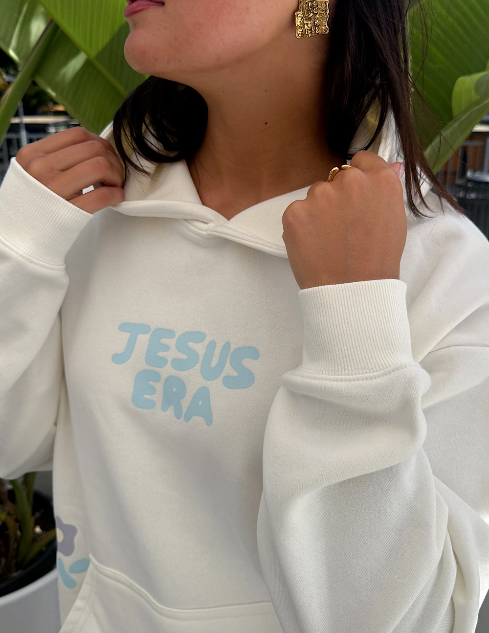 Jesus Era Unisex Hoodie - Casual Cotton Streetwear Pullover