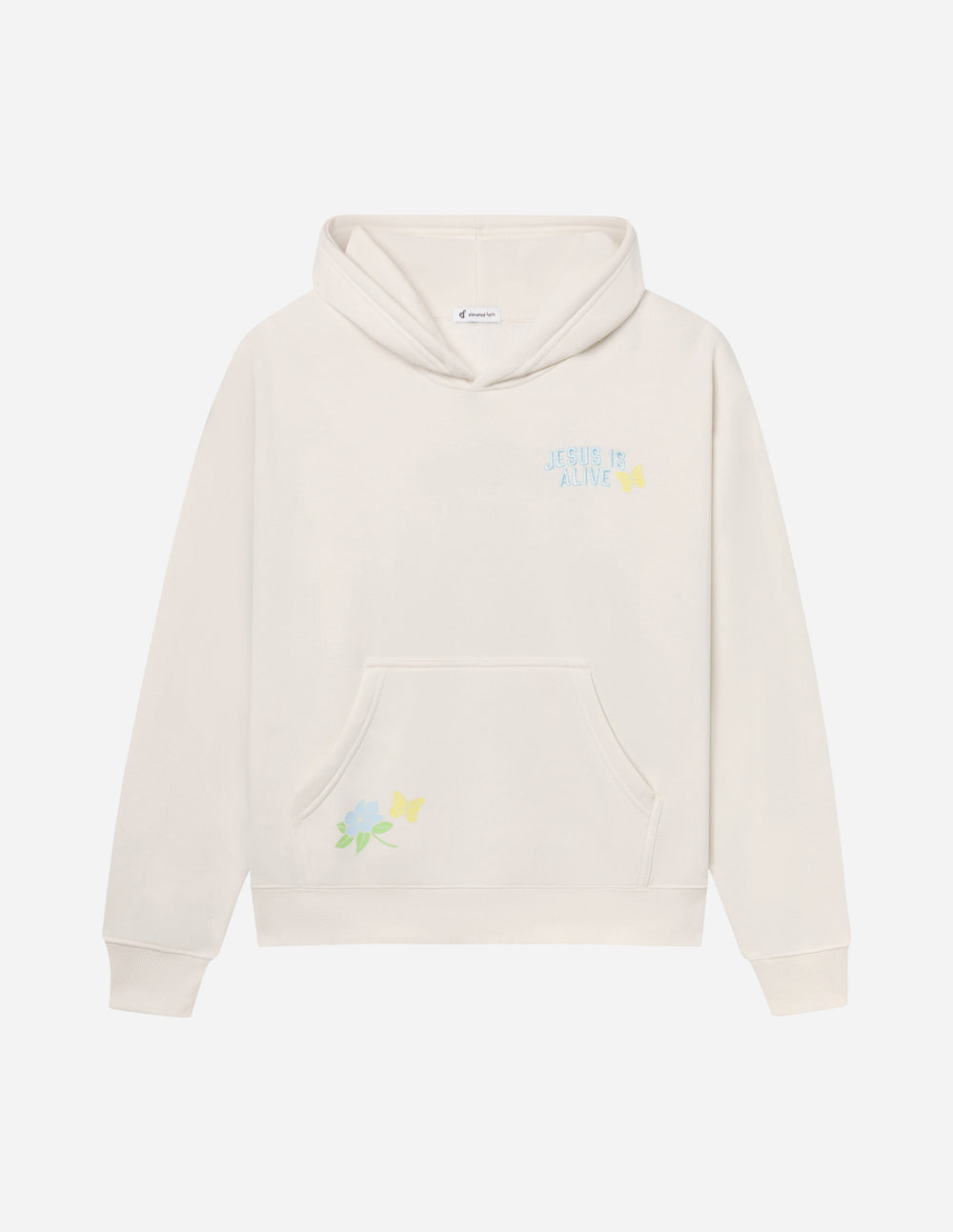 Jesus Is Alive Unisex Hoodie in Nimbus Cloud Relaxed Fit