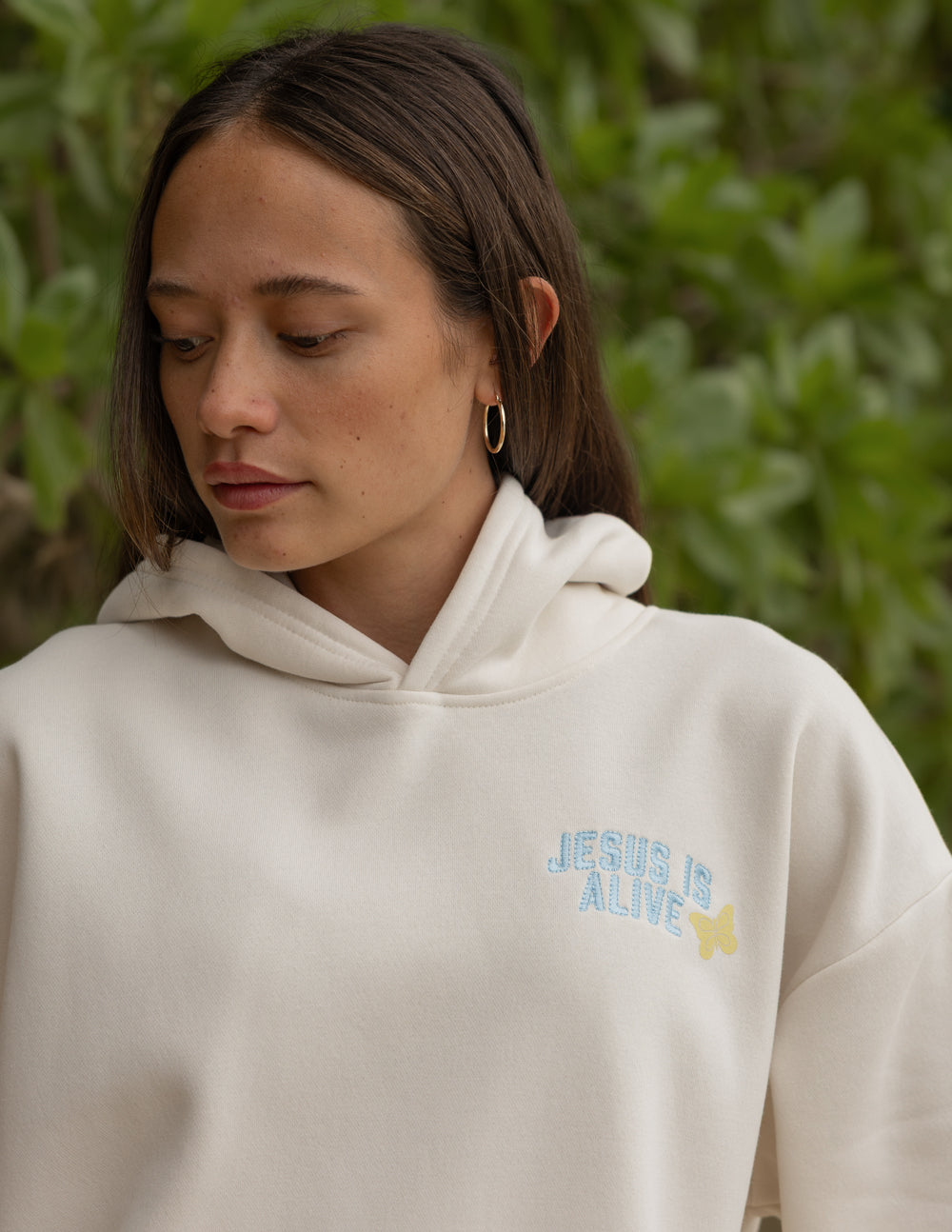 Jesus Is Alive Unisex Hoodie in Nimbus Cloud Relaxed Fit