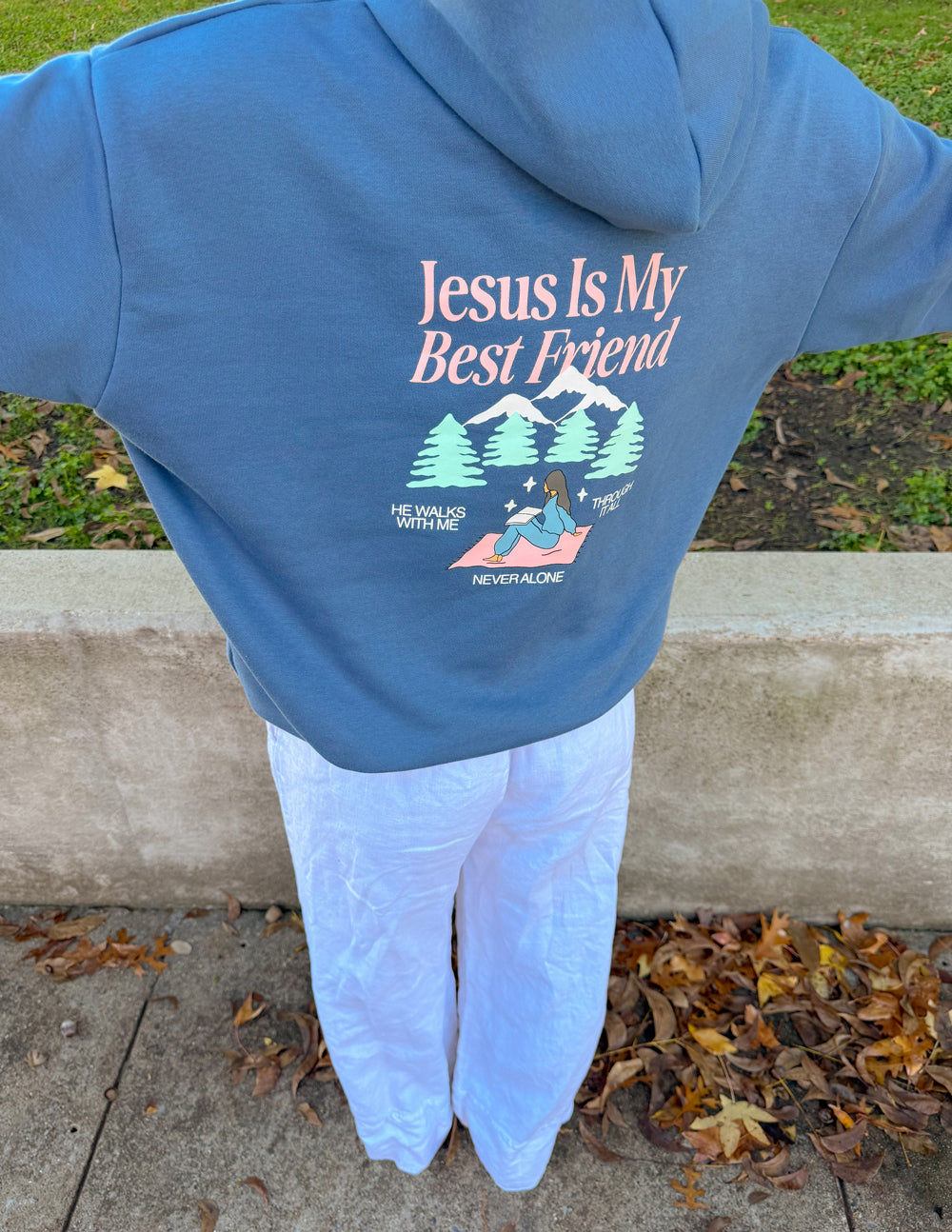 Jesus Is My Best Friend Unisex Hoodie - Minimalist Cotton